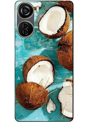Силіконовий чохол бампер для zte blade v40 design з малюнком кокоси