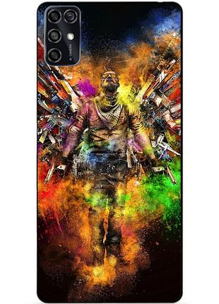 Силіконовий чохол бампер для zte blade v2020 smart з малюнком воїн контр-страйк counter-strike