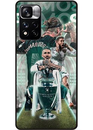 Силіконовий чохол бампер для xiaomi redmi note 11 pro plus 5g з малюнком серхио рамос sergio ramos