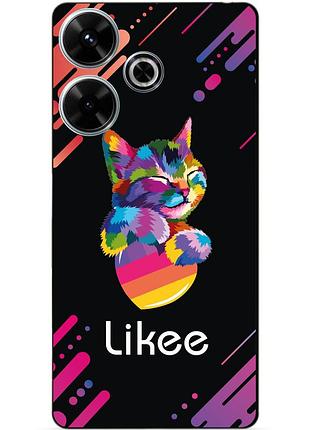 Силіконовий чохол бампер для infinix hot 30 (x6831) з малюнком likee лайки