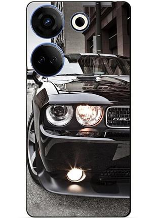 Силіконовий чохол бампер для tecno camon 20 pro з малюнком dodge додж машина авто