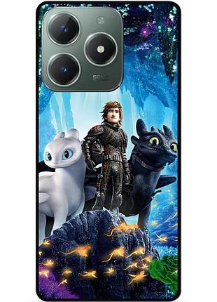 Силіконовий чохол бампер для infinix smart 8 plus (x6526) з малюнком как приручить дракона