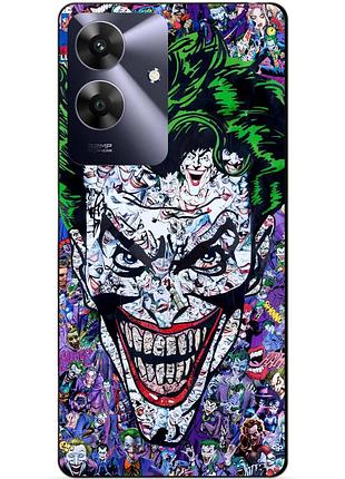 Чехол силиконовый бампер для realme note 60x с рисунком джокер joker