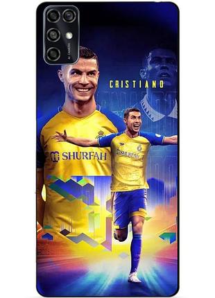 Силіконовий чохол бампер для zte blade v2020 smart з малюнком роналдо аль наср ronaldo