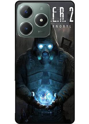Силиконовый чехол бампер для tecno spark 20 pro с картинкой сталкер stalker