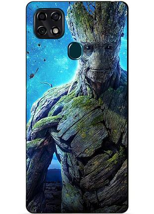 Силіконовий чохол бампер для zte blade 20 smart з малюнком грут groot стражі галактики