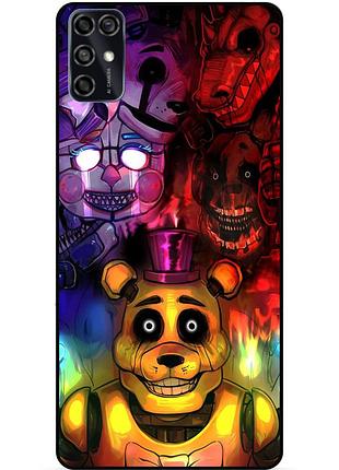 Чехол силиконовый бампер для zte blade v2020 smart с рисунком фредди freddy аниматроники