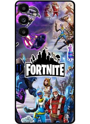 Силиконовый чехол бампер для samsung s21 игра fortnite фортнайт