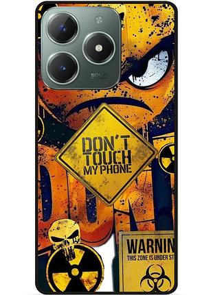 Силіконовий чохол бампер для infinix smart 8 plus (x6526) з малюнком очей dont touch my phone