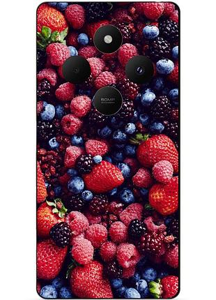 Силіконовий чохол бампер для xiaomi redmi 14c з малюнком ягоди