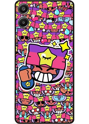 Силіконовий чохол бампер для samsung a05 стікери бравл сэнди brawl