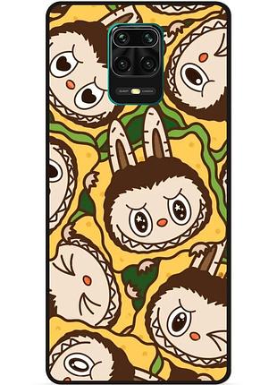 Силіконовий бампер чохол для xiaomi redmi note 9 pro з малюнком лабубу labubu