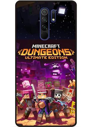 Силіконовий чохол бампер для xiaomi redmi 9 стів minecraft кріпер майнкрафт