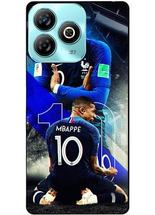 Чехол силиконовый бампер для zte blade a75 с рисунком mbappe франция мбаппе