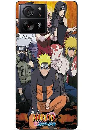 Чехол силиконовый бампер для xiaomi 13t pro с рисунком naruto наруто аниме