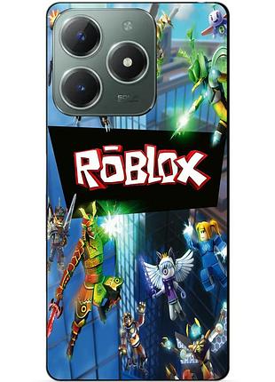 Чехол силиконовый бампер для realme c61 с картинкой roblox роблокс