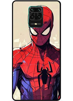 Силіконовий чохол бампер для xiaomi redmi note 9 pro людина-павук spider man