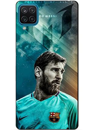 Силиконовый бампер чехол для samsung a22 с рисунком leo messi месси