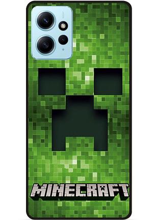 Силіконовий чохол бампер для xiaomi redmi note 12 гра minecraft майнкрафт