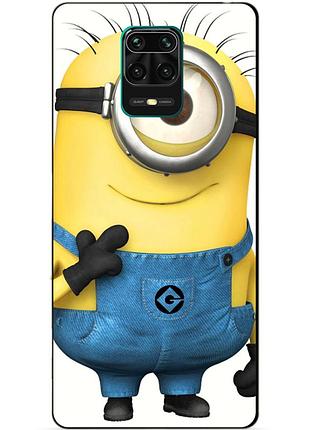 Силиконовый бампер чехол для xiaomi redmi note 9 pro с рисунком миньон кевин minion
