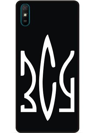 Силіконовий чохол бампер для xiaomi redmi 7a з малюнком зсу украина боец