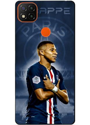 Силиконовый бампер чехол для zte blade 20 smart с рисунком мбаппе псж mbappe