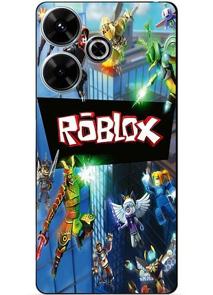 Чехол силиконовый бампер для infinix hot 30 (x6831) с картинкой roblox роблокс