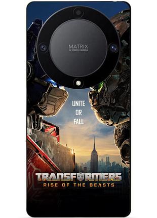 Силіконовий чохол бампер для huawei honor magic 6 lite з малюнком звіробої трансформери transformers