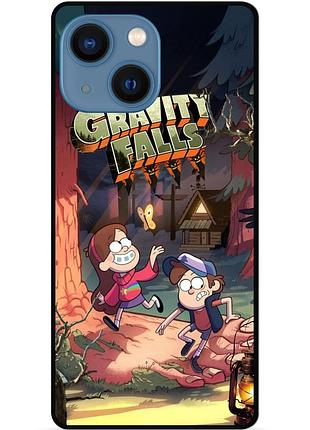 Силиконовый бампер чехол для iphone 13 с рисунком gravity falls гравити фолз