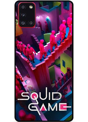 Силіконовий чохол бампер для samsung a71 з малюнком гра в кальмара