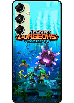 Чехол силиконовый бампер для samsung s21 с рисунком майнкрафт minecraft