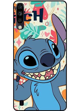 Чехол силиконовый бампер для zte blade a7 2020 с рисунком stitch стич