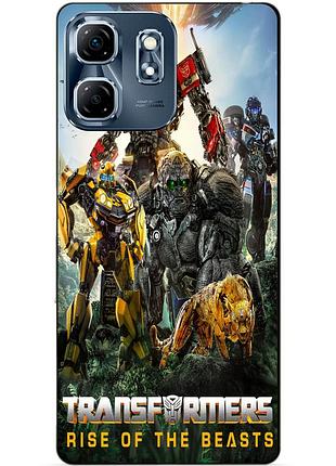 Силіконовий чохол бампер для infinix hot 50i (x6531b) зверобати трансформери transformers