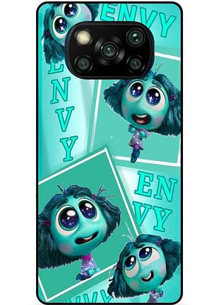 Чехол силиконовый бампер для xiaomi poco x3 с рисунком головоломка envy