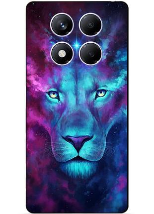 Чехол силиконовый бампер для xiaomi redmi note 14 pro plus 5g с рисунком космический лев