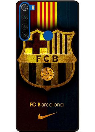 Чехол силиконовый бампер для xiaomi redmi note 8t с рисунком barcelona барселона