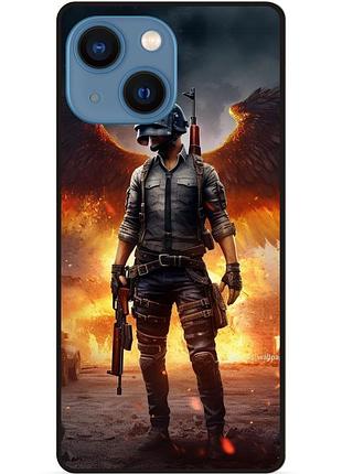 Силиконовый чехол бампер для iphone 15 plus пабг puвg