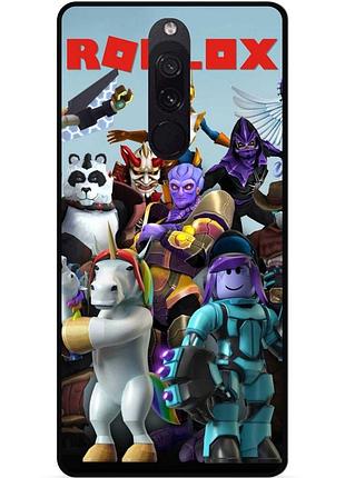 Силіконовий чохол бампер для xiaomi redmi 8 з малюнком роблокс roblox
