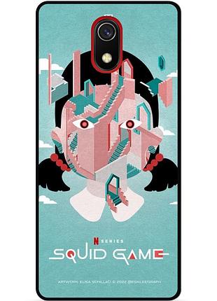 Силиконовый чехол для xiaomi redmi 8a с рисунком игра в кальмара squid game