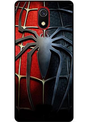 Силиконовый бампер чехол для xiaomi redmi 8a с рисунком человек паук spider man