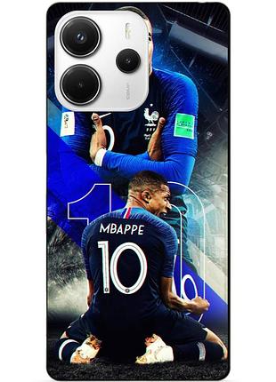 Чехол силиконовый бампер для xiaomi redmi note 14 с рисунком mbappe франция мбаппе
