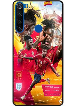 Чехол силиконовый бампер для xiaomi redmi note 8 с рисунком нико уильямс nico williams