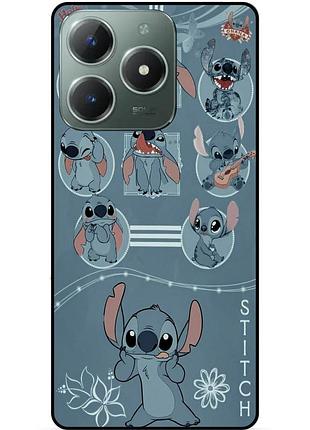 Чехол силиконовый бампер для realme c61 с картинкой стич stitch