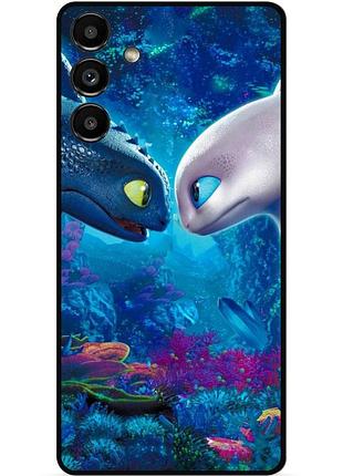Силіконовий чохол бампер для samsung s21 plus з малюнком как приручить дракона