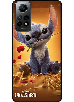 Силиконовый чехол бампер для xiaomi poco x4 pro 5g stitch лило и стич