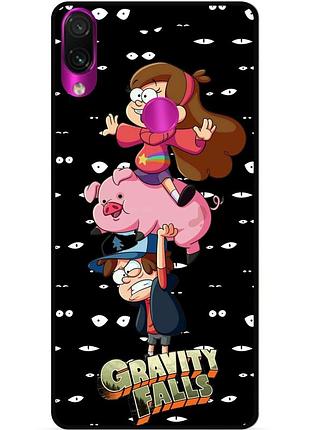 Силиконовый бампер чехол для huawei p30 lite с картинкой gravity falls гравити фолз