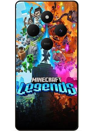 Чехол силиконовый бампер для xiaomi redmi 14c игра майнкрафт minecraft