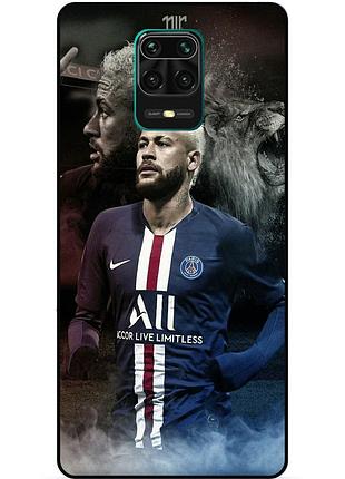 Чехол силиконовый бампер для xiaomi redmi note 9s с рисунком неймар neymar