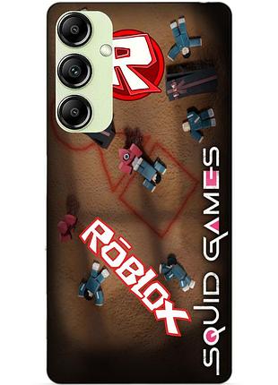 Силіконовий чохол бампер для samsung s21 plus з малюнком roblox гра в кальмара роблокс