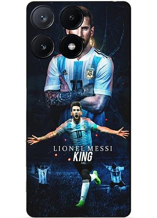 Силіконовий чохол бампер для motorola moto g75 з малюнком messi or мессі